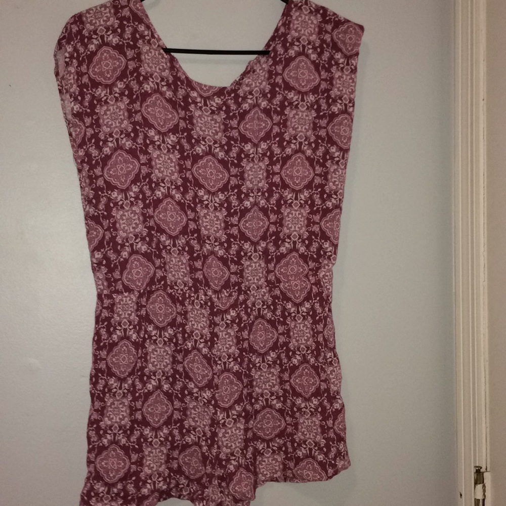 patterned romper